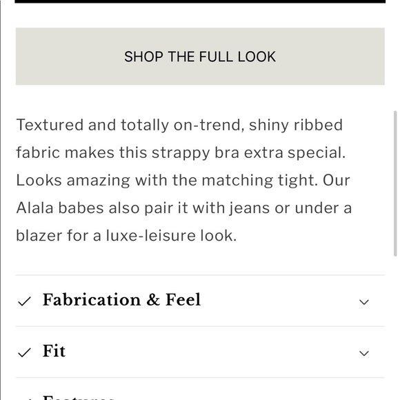 Alala rays rib black wet look Athletic sports bra - Picture 8 of 8